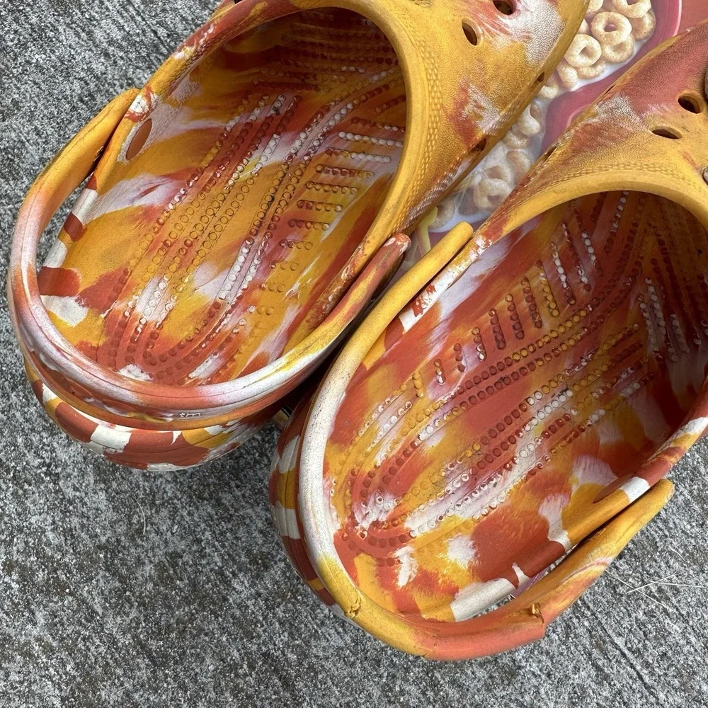 Crocs X Honey Nut Cheerios Classic Clog Kids Size 3 Limited Edition Collab